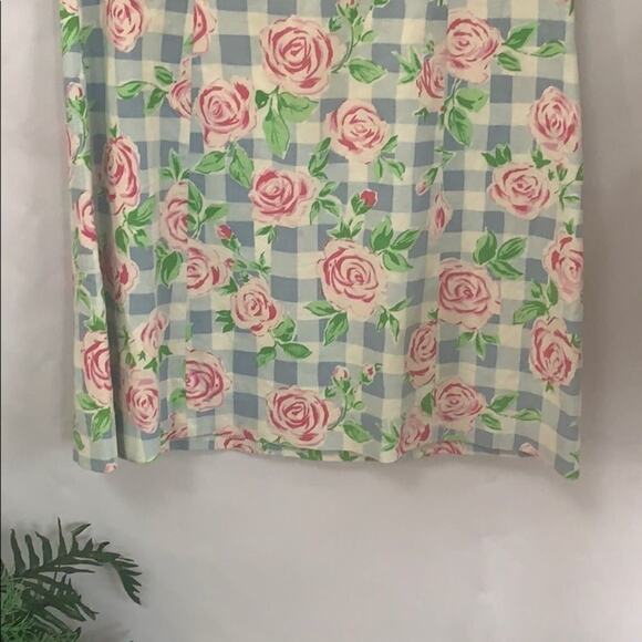 LILLY PULITZER FLORAL LINEN DRESS‎ SIZE 4 - Picture 7 of 11